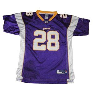 Vintage Reebok Minnesota Vikings Adrian Peterson #28 Purple Jersey Youth XL